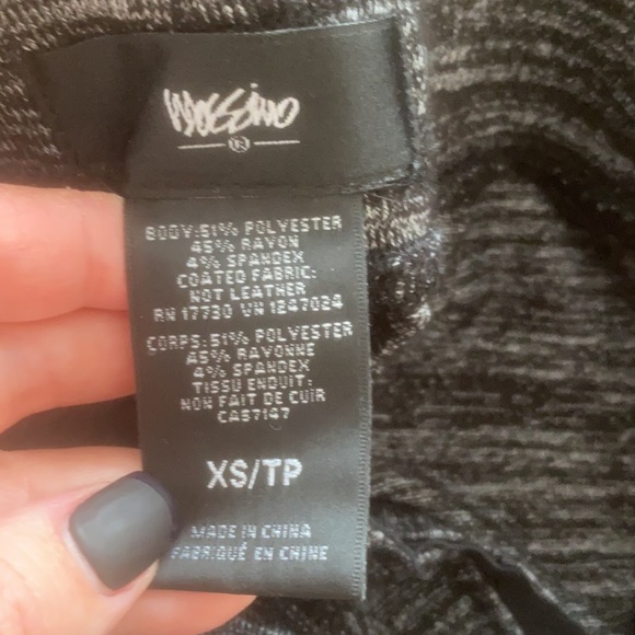 Mossimo Sweatpants With Faux Leather - Picture 3 of 3